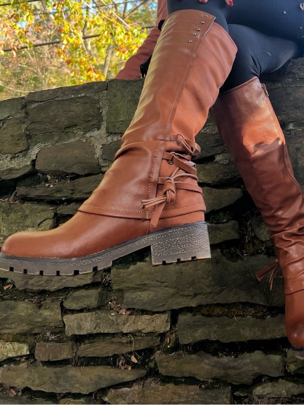 Brown Tall Women's Heeled Boots - Classic Knee Boot